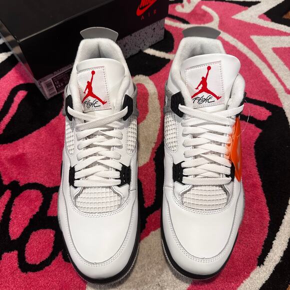 Jordan 4 Retro White Cement (2025) – Size 12 – Brand New main image 4